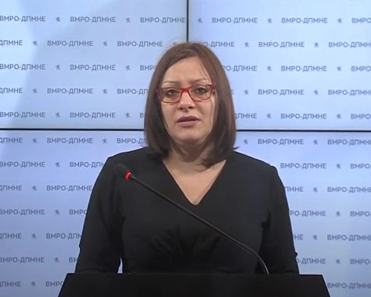 Димитриеска Кочоска: Во недостаток на понуда, Пендаровски шири лаги, го демантирам и тврдам дека сметката на ВМРО-ДПМНЕ никогаш не била блокирана
