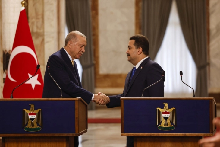Ердоган во Багдад: Потпишаните договори се пресвртница во односите меѓу Турција и Ирак