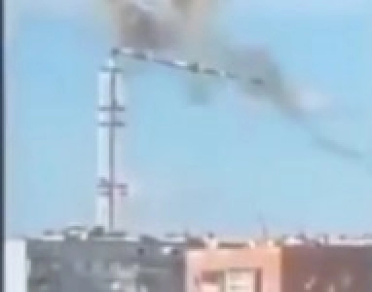 Attack knocks out giant TV tower in Ukraine's eastern city of Kharkiv