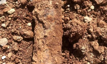 Во близина на камп „Винојуг“ во Гевгелија пронајдена артилериска граната од Првата светска војна