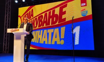 Kovachevski in Negotino: SDSM together with the citizens will bring the country into the EU, not giving up on that