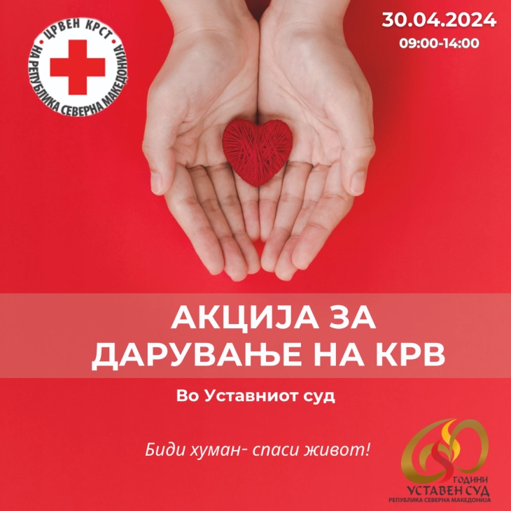 Constitutional Court organizes blood drive to mark 60th anniversary