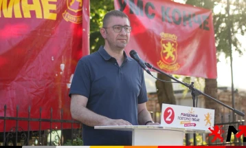 Mickoski: People uniting around change, new VMRO-DPMNE led government will do everything to hold criminals accountable