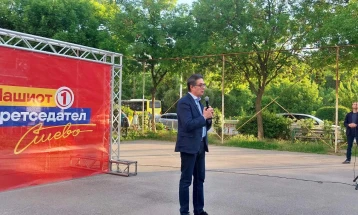 Pendarovski in Kumanovo: Higher voter turnout so country continues to move forward on European path