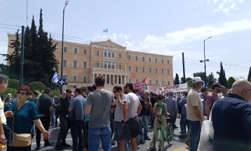 Првомајски штрајк и протести во Грција