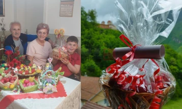 По повод „Велигден“, благослов од владиката Партениј за правословните семејства во Дебарско
