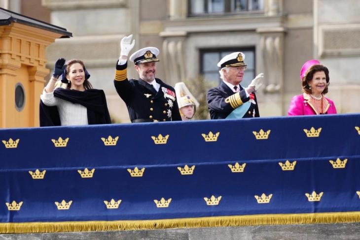 Данскиот крал Фредерик Десетти во прва официјална посета на Шведска