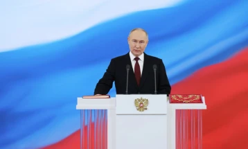 Putin sworn in for fifth term as Russian president in Moscow ceremony