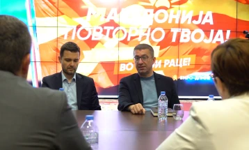 Mickoski: Kam mbajtur takim në të cilin e kemi vendosur kornizën në bazë të së cilës do ta ndërtojmë potencialin e koalicionit me partitë tjera