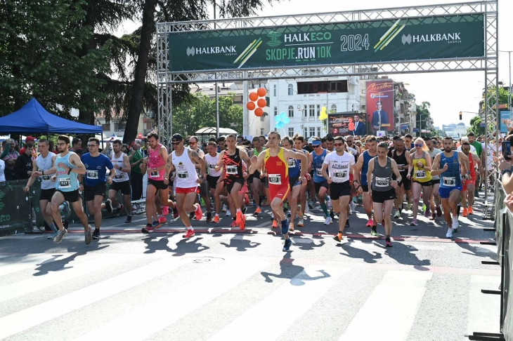 Се одржа „Халк Еко Скопје Трча 10км“,  Ивановски прв во машка конкуренција, Поп Арсова освои национален рекорд