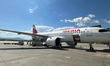 Прв чартер лет на шпанска Ибериа на Скопскиот аеродром, се истражуваат можностите за авиолинија со Мадрид