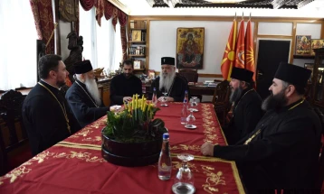 Епископот Атанасиј од Полската православна црква во посета на Македонската православна црква
