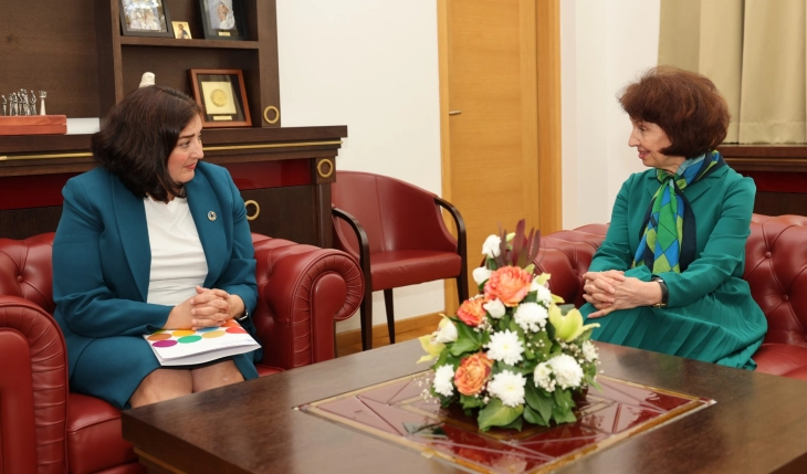 President Siljanovska Davkova meets UN Resident Coordinator Dudziak