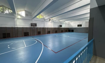 Реконструирана училишната спортска сала вп ООУ „Мирче Ацев“ во Ѓорче Петров