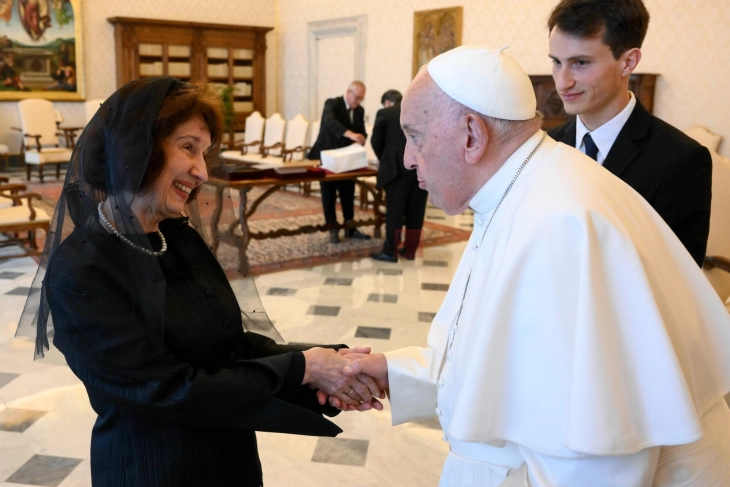President Siljanovska-Davkova has audience with Pope Francis