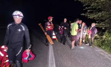ЦУК: Спасени се четирите лица, залутани по клисурата на Пчиња