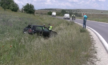 Три сообраќајни несреќи на територија на СВР-Штип