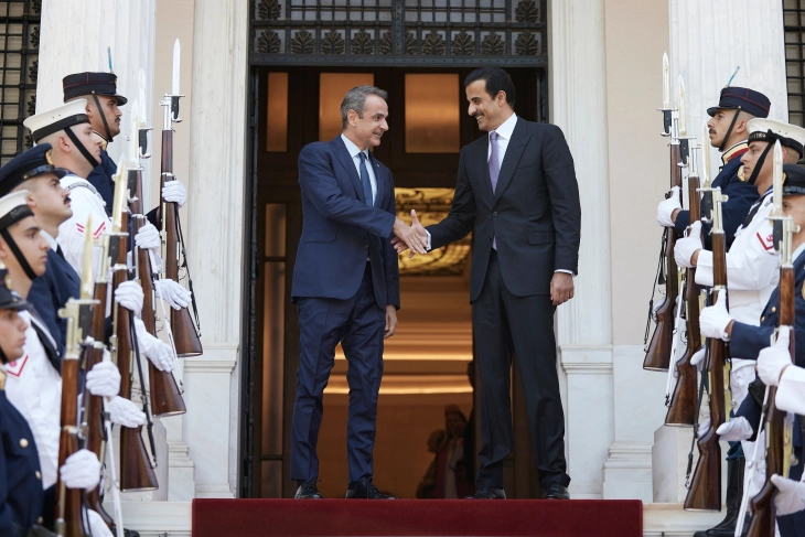 Емирот од Катар во официјална посета на Грција – двете земји ги зајакнуваат билатералните односи