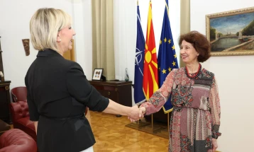 President Siljanovska-Davkova meets Croatian Ambassador Tiganj 