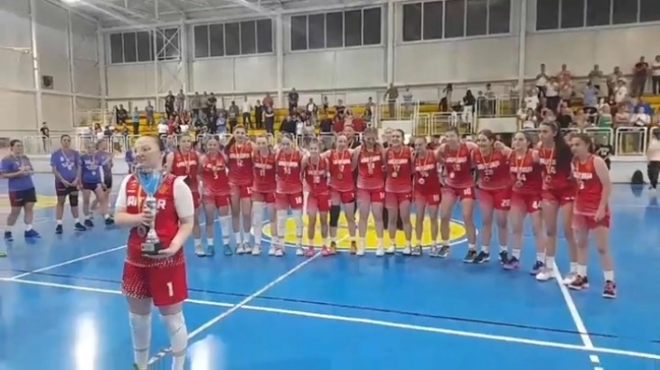 Женската екипа на Вардар е шампион во М-18 кошаркарската лига