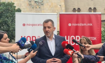 Despotovski says he'll run for SDSM leader in symbolic announcement in front of Museum of City of Skopje