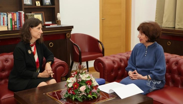 Средба на претседателката Сиљановска Давкова со шведската амбасадорка Ами Ларсон Џаин
