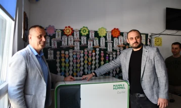 Ѓорѓиевски: Во партнерство со „Екотип“ целосно го опремивме ООУ „Невена Георгиева - Дуња“ со прочистувачи на воздух