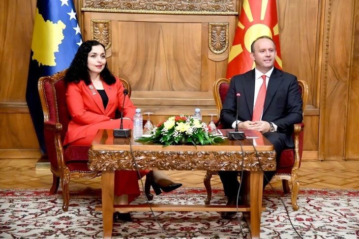 Speaker Gashi meets Kosovo President Osmani Sadriu