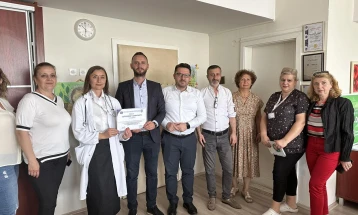 Детската клиника Скопје доби сертификат за квалитет во работењето од надворешни оценувачи