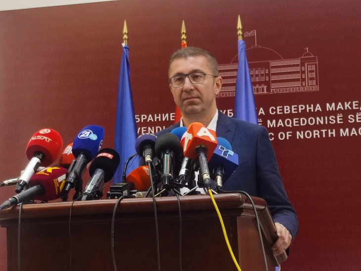 Mickoski says he extends hand to SDSM and all other parties over consensus on issues of national importance