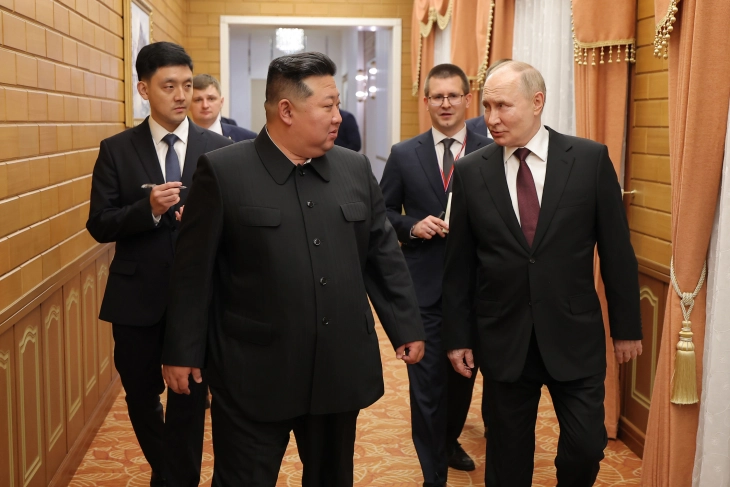 Путин во Северна Кореја: Русија се бори против американската хегемонија