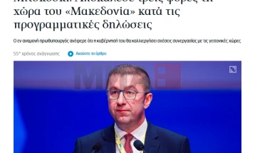 Mediat greke: Mickoski tri herë e quajti vendin e tij 