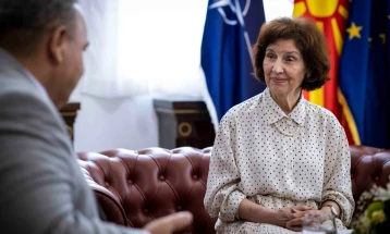 President Siljanovska Davkova meets UNDP Resident Representative Grigoryan