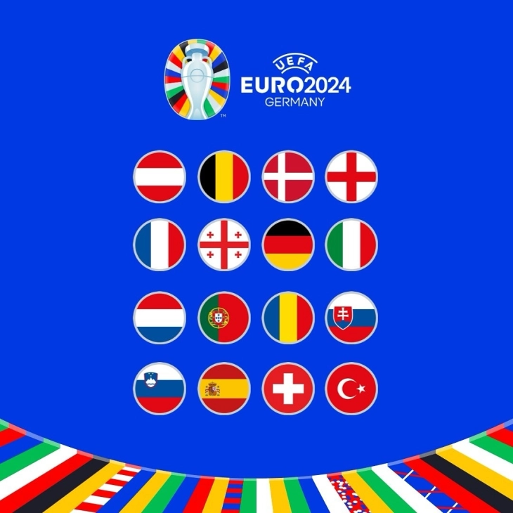 Формирани двојките за осминафиналето на Евро 2024