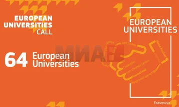 Tre universitete të Maqedonisë përfshihen në programin Erasmus+ për mbështetje të institucioneve të arsimit të lartë