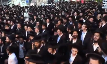 Протест на ултраортодоксните Евреи во Израел поради регрутирањето