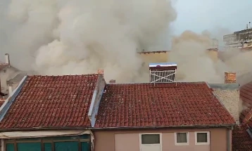 Изгаснат пожар во Старата прилепска чаршија