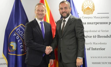MoI Toshkovski meets OSCE Ambassador Wahl