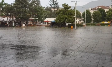 Најмногу дожд наврнал во Охрид