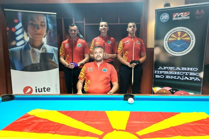 За прв пат во историјата четири играчи ќе ги бранат боите на Македонија на Европско првенство во билијард