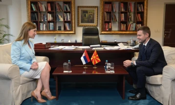 FM Mucunski meets Serbian Ambassador Jovanović, reaffirm excellent bilateral ties