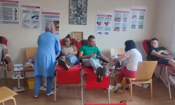 Крводарителска акција со собрани 79 крвни единици во Делчево