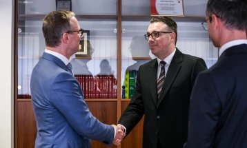 Justice Minister Filkov meets OSCE Ambassador Wahl 