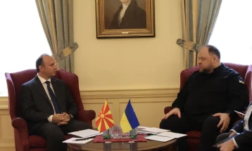 Средба на Гаши со Руслан Стефанчук, претседател на Врховната рада на Украина