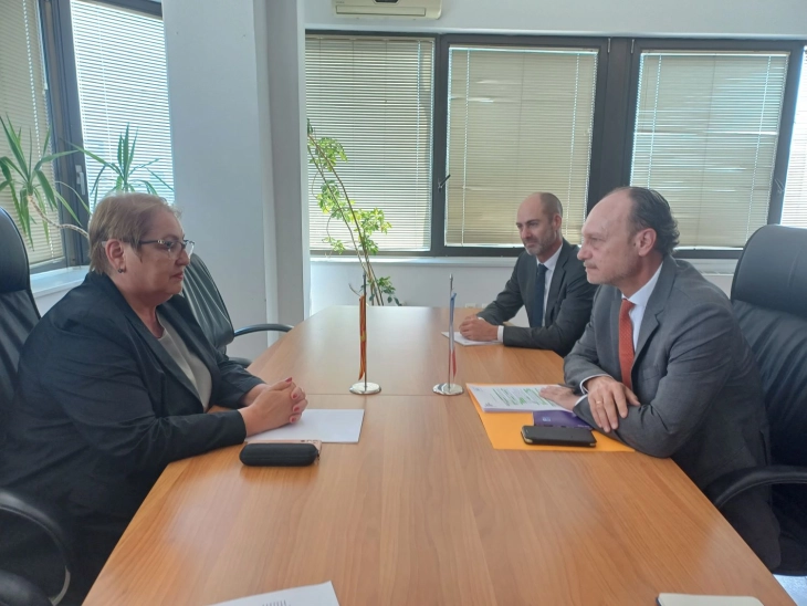 Средба на министерката Јаневска со францускиот амбасадор Бомгартнер