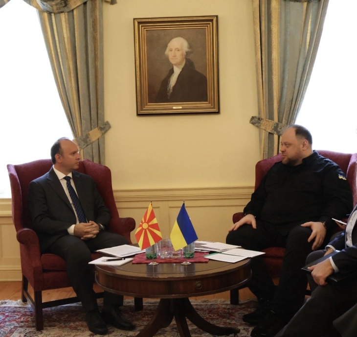 Speaker Gashi meets Ukraine's Verkhovna Rada Chairperson Stefanchuk