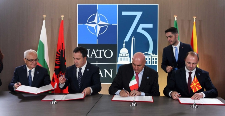 Italy, Albania, North Macedonia, Bulgaria Defence Ministers ink LoI to create harmonised military mobility corridor for NATO needs