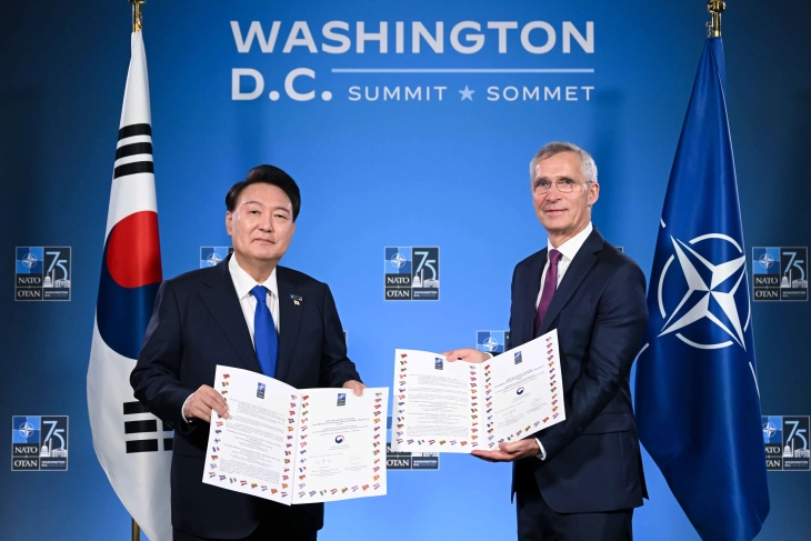 Јужна Кореја и НАТО потпишаа сертификат за пловидбеност на произведените борбени авиони во оваа азиска земја