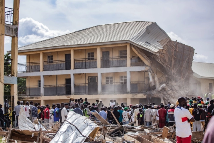 At least 22 dead after school building collapse in central Nigeria