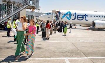 На аеродромот во Скопје реализиран првиот лет на „AJet“ од аеродромот Сабиха Гокчен во Истанбул